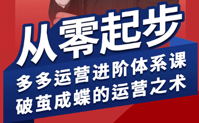 海神·拼多多运营进阶系统课(更新2026)-轻创掘金社