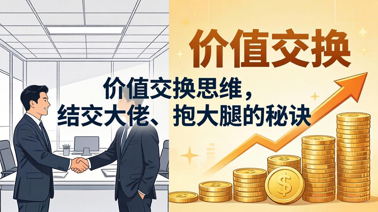 某付费文章：价值交换思维，结交大佬、抱大腿的秘诀-轻创掘金社