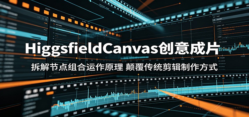 HiggsfieldCanvas创意成片：拆解节点组合运作原理，颠覆传统剪辑制作方式-轻创掘金社