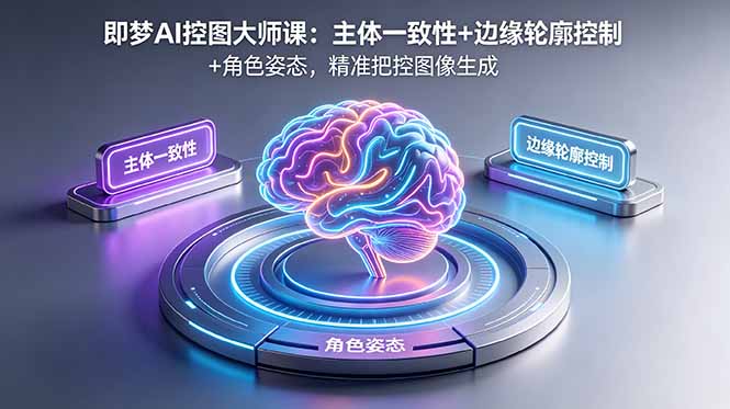 即梦AI控图大师课：主体一致性+边缘轮廓控制+角色姿态，精准把控图像生成-轻创掘金社