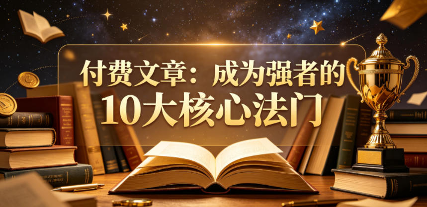 付费文章：成为强者的10大核心法门-轻创掘金社