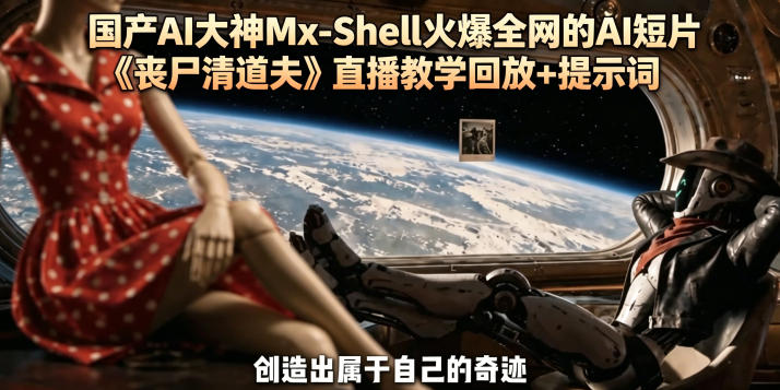 国产AI大神Mx-Shell火爆全网的AI短片《丧尸清道夫》直播教学回放+提示词-轻创掘金社