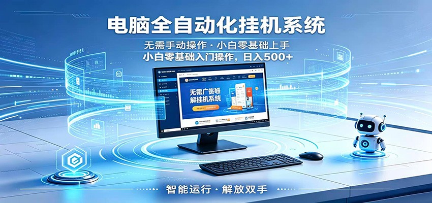 智能广告挂机无需值守，小白上手轻松实现每日增收-轻创掘金社