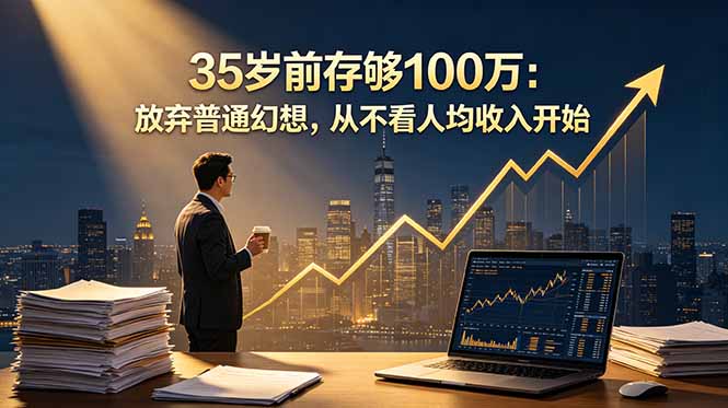 35岁前存够100万：放弃普通幻想，从不看人均收入开始-轻创掘金社