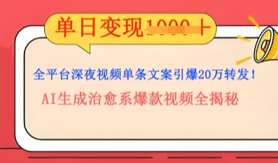 全平台深夜文案新风口:DeepSeek生成百万播放量金句,治愈系内容涨粉速度快4倍-轻创掘金社